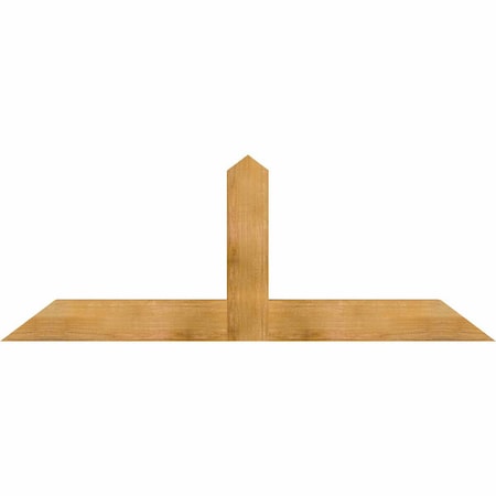 Ekena Millwork Portland Rough Sawn Timber Gable Bracket, Western Red Cedar, 72"W x 27"H x 4"D x 6"F, 9/12 Pitch GBW072X27X0406POR00RWR